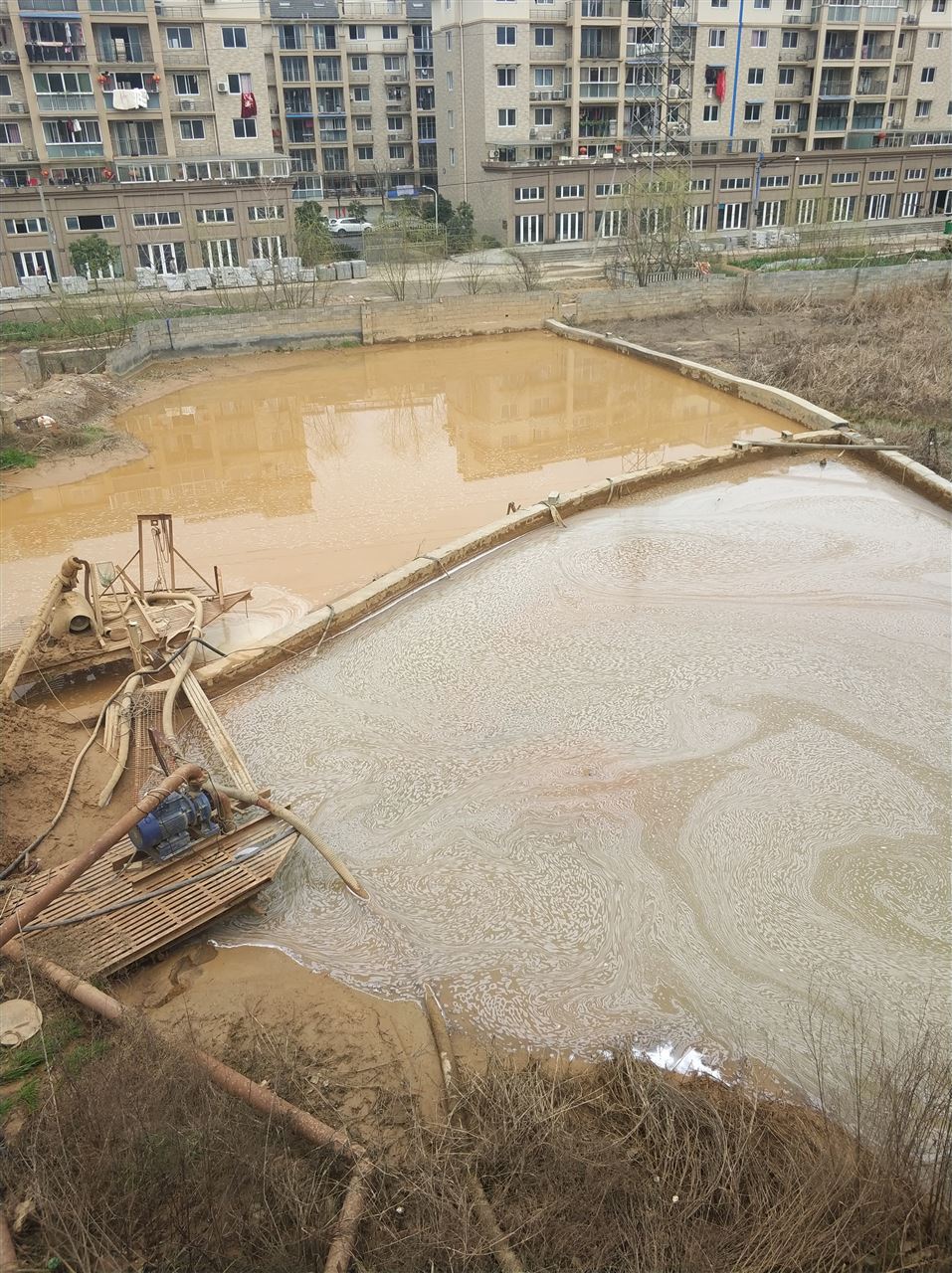 乌伊岭沉淀池淤泥清理-厂区废水池淤泥清淤
